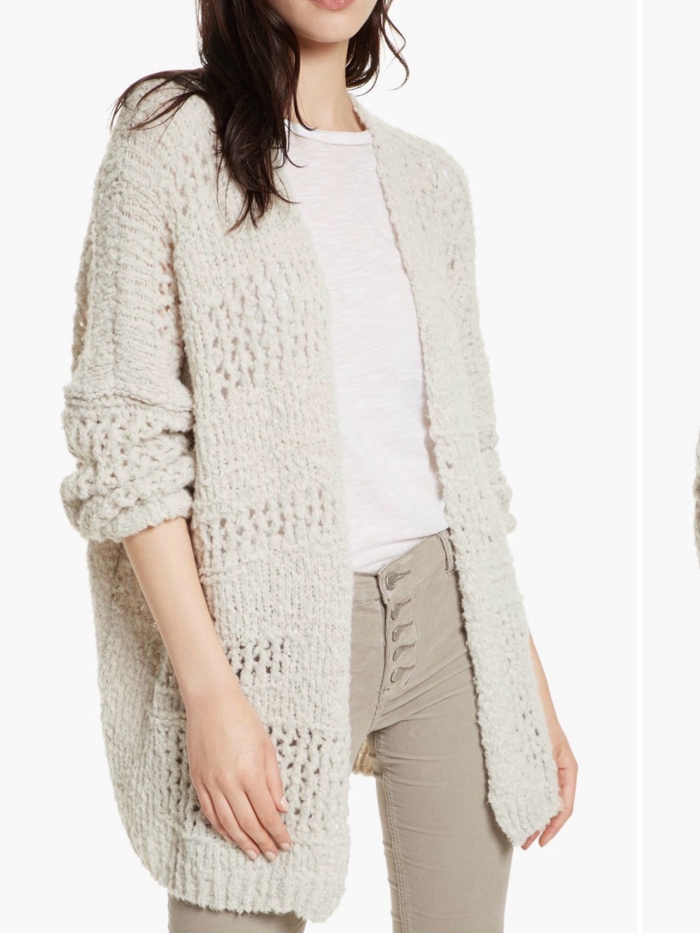 Free People Saturday Morning Cardigan XS/S Cream